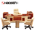 Hot sale high quality luxury modern wood veneer office table 6850